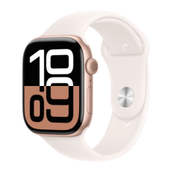 Apple Watch Series 10 GPS 46mm Or Rose NFC FC SpO2 Température cutanée