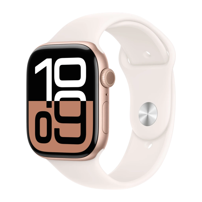 Apple Watch Series 10 GPS 46mm Or Rose NFC FC SpO2 Température cutanée