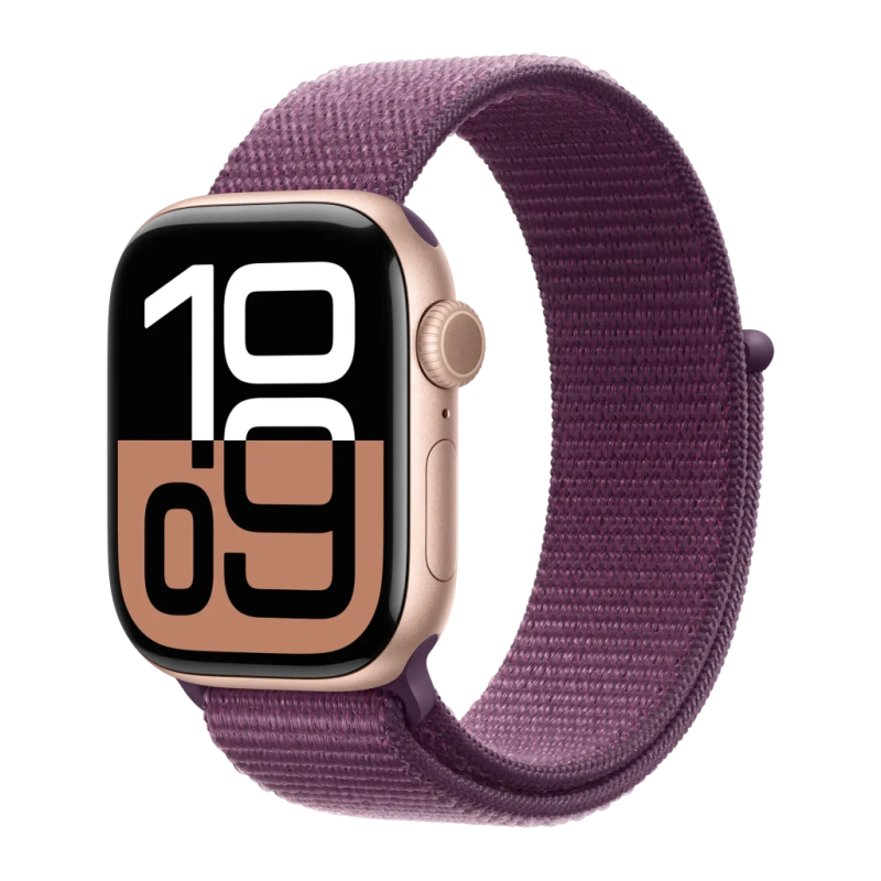 Apple Watch Series 10 GPS 42mm Or Rose NFC Batterie 18 Heures GPS et Appels