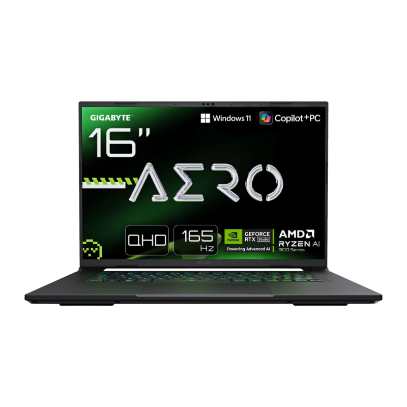 Gigabyte Aero X16 1WH93DEC64AH 32GB/1TB SSD 16 pouces IPS QHD+ AMD Ryzen AI 7 350 NVMe PCIe 4.0 RTX 5070 8GB GDDR7 PC portable