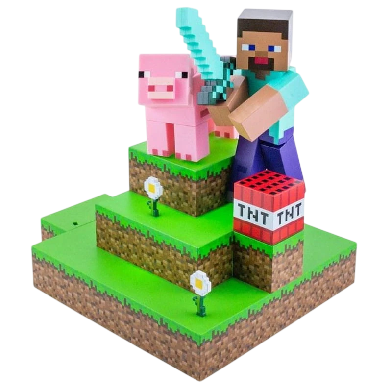 Paladone Steve Diorama Minecraft Lampe