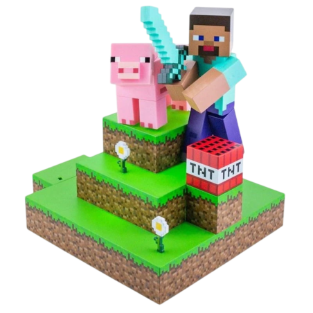 Paladone Steve Diorama Minecraft Lampe