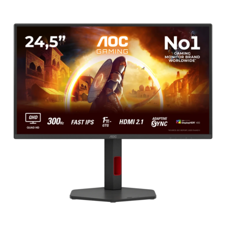 AOC Q25G4SR 24,5 pouces 2K Fast IPS 300Hz 1ms Écran gaming