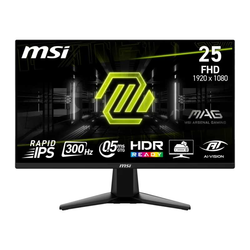 MSI MAG 255XF 24,5 pouces Full HD Rapid IPS 300Hz 0,5ms Écran