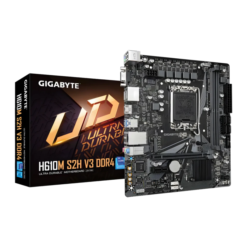 Gigabyte H610M S2H V3 DDR4 Intel H610 LGA1700 mATX Carte mère