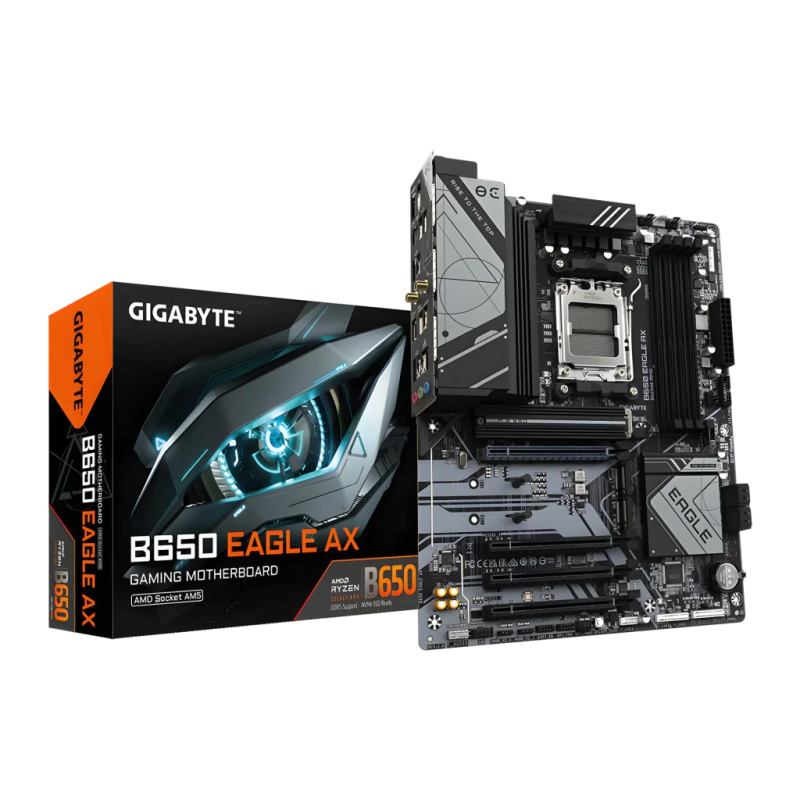 Gigabyte B650 EAGLE AX AMD B650 AM5 DDR5 ATX WiFi 6E 3 emplacements M.2 Carte mère