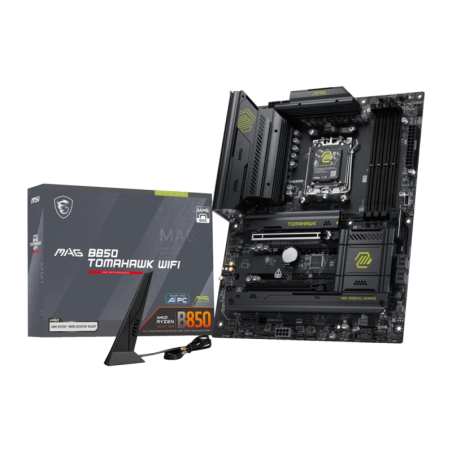 MSI MAG B850 Tomahawk WiFi AMD B850 AM5 DDR5 ATX WiFi 7 4 emplacements M.2 Carte mère