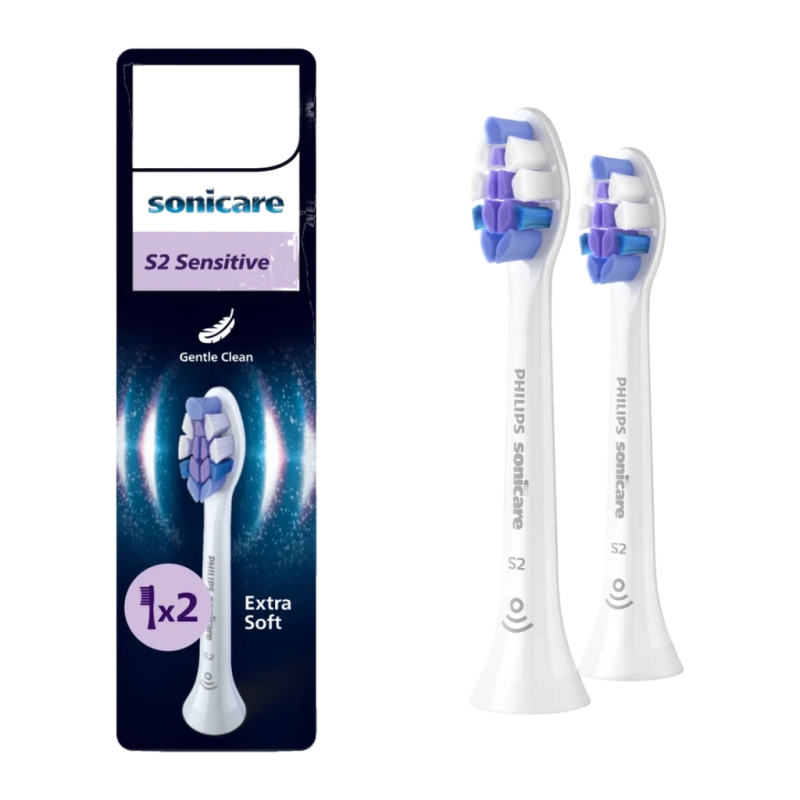 Brossettes de rechange Philips Sonicare S2 Sensitive HX6052 Extra-douces