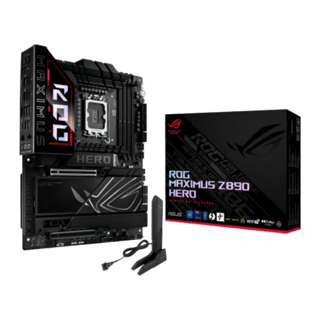 ASUS ROG Maximus Z890 Hero LGA1851 DDR5 ATX WiFi 7 2,5G Ethernet 6 emplacements M.2 Carte mère