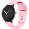 Bracelet Universel Elegance Silicone 20mm Rose pour Smartwatch Xiaomi/Amazfit/Samsung/Huawei/Realme/Ticwatch