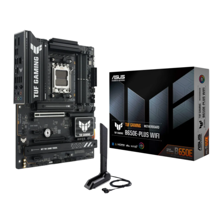 ASUS TUF Gaming B650E-PLUS WiFi AMD B650E AM5 DDR5 ATX 2,5G Ethernet 3 emplacements M.2 Carte mère