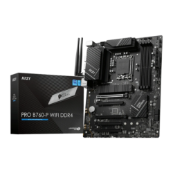 MSI PRO B760-P WiFi DDR4 Intel B760 LGA1700 ATX WiFi 6E 2,5G Ethernet 2 emplacements M.2 Carte mère