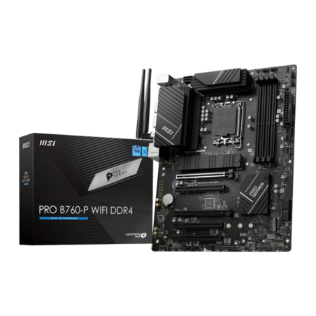 MSI PRO B760-P WiFi DDR4 Intel B760 LGA1700 ATX WiFi 6E 2,5G Ethernet 2 emplacements M.2 Carte mère