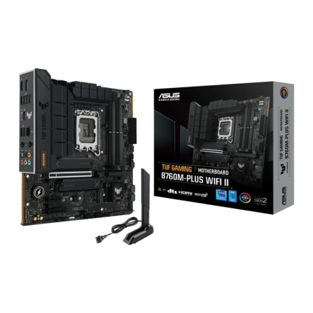 ASUS TUF Gaming B760M-Plus WiFi II B760 LGA1700 DDR5 mATX 2,5G Ethernet 3 emplacements M.2 Carte mère