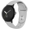 Bracelet Universel Elegance Silicone 20mm Gris pour Smartwatch Xiaomi/Amazfit/Samsung/Huawei/Realme/Ticwatch