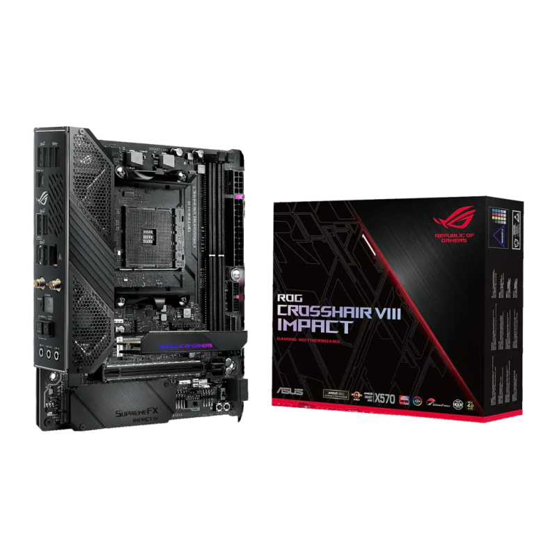 ASUS ROG Crosshair VIII Impact Mini-DTX AM4 X570 DDR4 WiFi Carte mère
