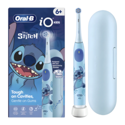 Oral-B iO Kids Disney Stitch avec Étui de Voyage Brosse à dents électrique