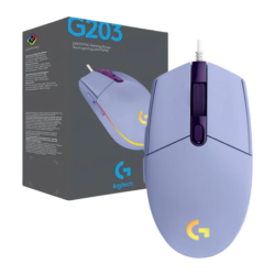 Logitech G203 Lightsync 8000 DPI RGB Multicolore 6 boutons USB 85 g Souris gaming