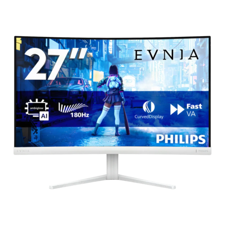 Philips Evnia 27M2C5201L 27 pouces Full HD Fast VA 180Hz incurvé Écran