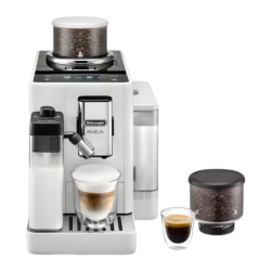 De'Longhi Rivelia EXAM440.55.W Moulin Intégré 1450W 1,4 L 19 bars buse vapeur Machine à Café Superautomatique