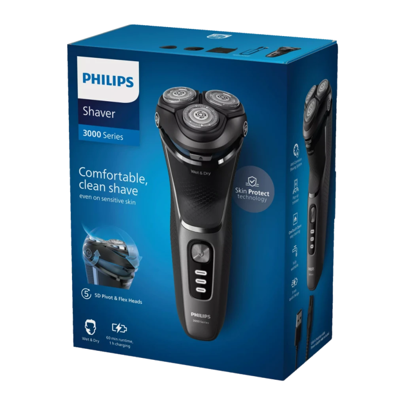 Philips Series 3000 S3343/13 PowerCut Blade System sans fil Rasoir