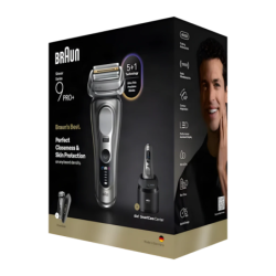 Braun Series 9 Pro+ 9675cc 5D sec et mouillé 60 min Rasoir électrique