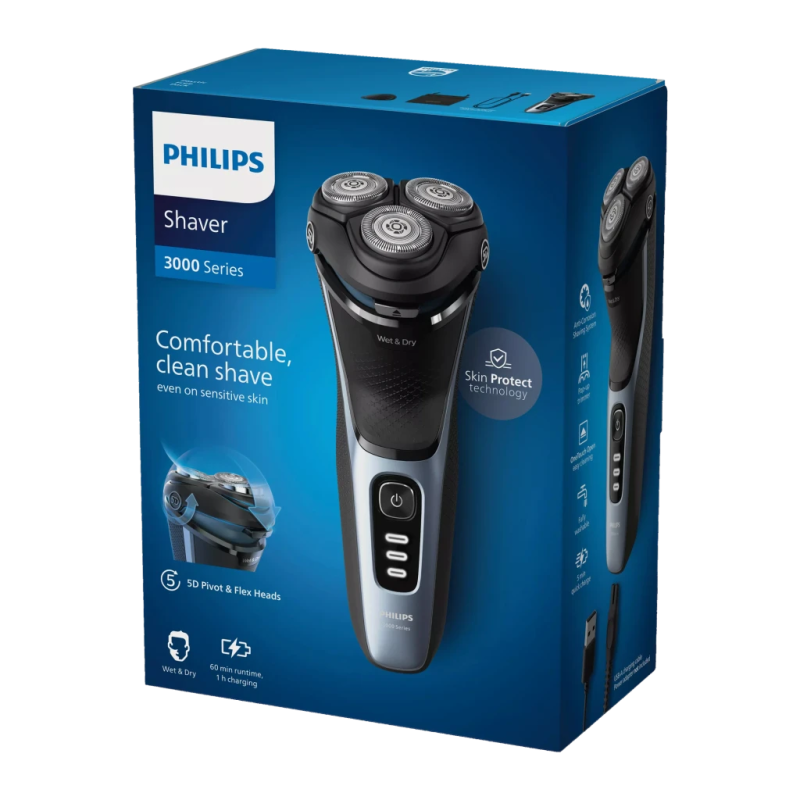 Philips Shaver Series 3000 S3243/12 sans fil Rasoir électrique