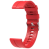 Bracelet Universel Silicone 22mm Rouge pour Smartwatch Xiaomi/Amazfit/Samsung/Huawei/Realme/Ticwatch