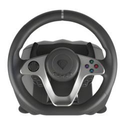 Genesis Seaborg 400 Force Feedback PC/PS4/Xbox/Switch 15 boutons Volant gaming