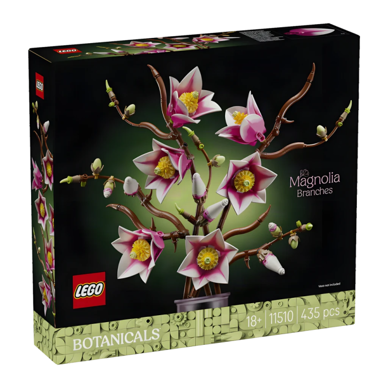 Set LEGO Botanicals Magnolia Branches 11510 435 pièces 18+ ans