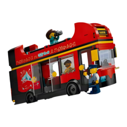Jeu de construction LEGO City 60407 Bus Touristique Rouge à Deux Étages 384 pièces 7+ ans