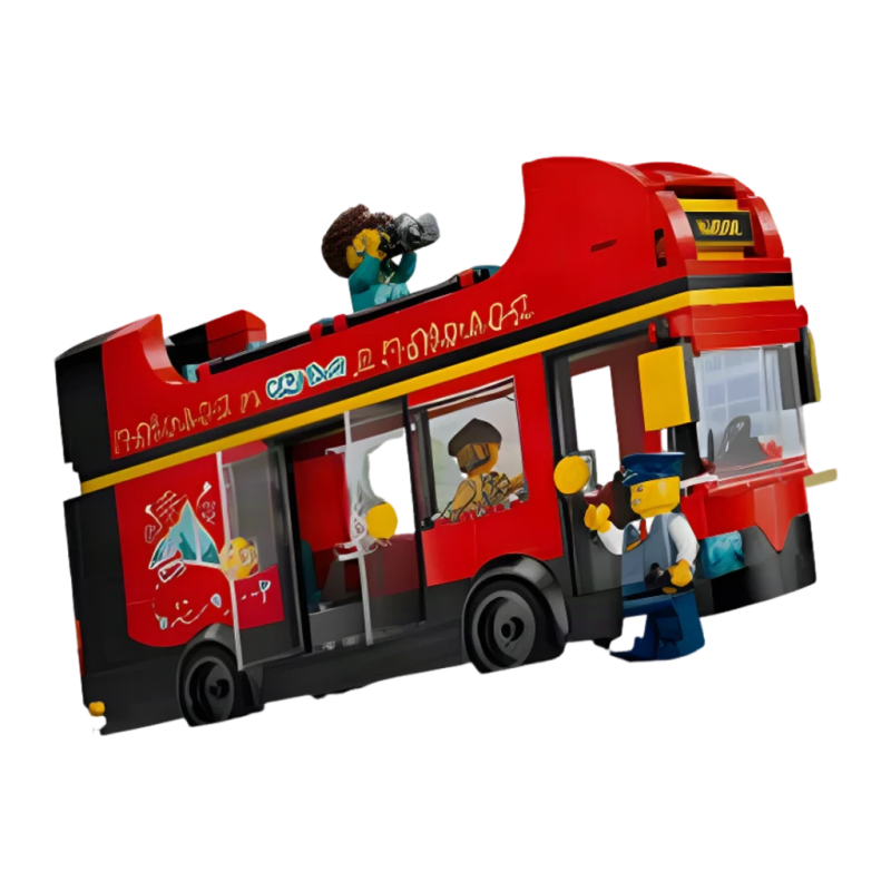 Jeu de construction LEGO City 60407 Bus Touristique Rouge à Deux Étages 384 pièces 7+ ans