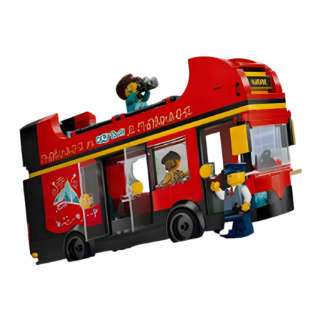 Jeu de construction LEGO City 60407 Bus Touristique Rouge à Deux Étages 384 pièces 7+ ans