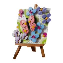 Set de Construction LEGO Creator 3 en 1 Tableau Décoratif de Fleurs 31390