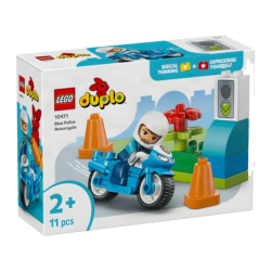 Set LEGO DUPLO Town Moto de Police Bleue 10471 11 pièces