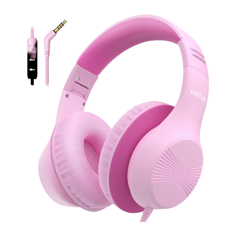 EarFun K3 Rose Arceau avec câble USB-C Casque