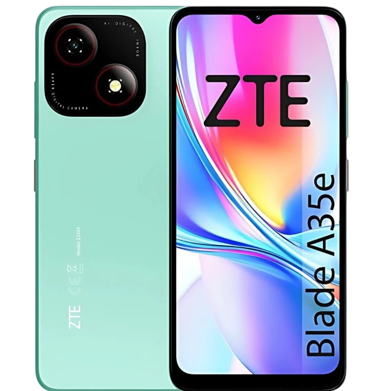 ZTE Blade A35E 2GB/64GB Vert 6,52 pouces IPS 90Hz 8MP 5000mAh