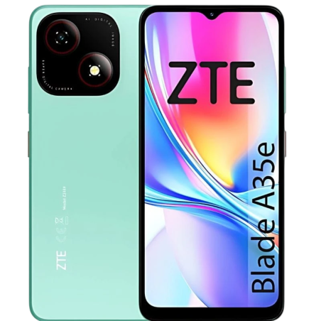 ZTE Blade A35E 2GB/64GB Vert 6,52 pouces IPS 90Hz 8MP 5000mAh