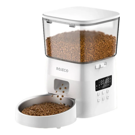 Rojeco 2L Button Version RWSQ-11 6 repas/jour acier inoxydable avec batterie de secours Distributeur automatique