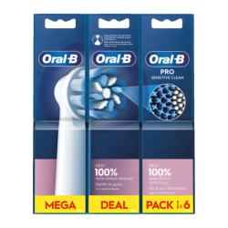 Tête de Remplacement Oral-B Sensitive Clean Pack 6