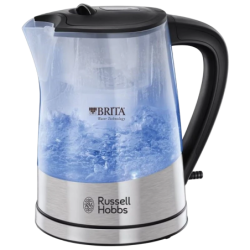 Russell Hobbs Purity avec filtre Brita Noir/Acier/Transparent 2200W 1 L Bouilloire