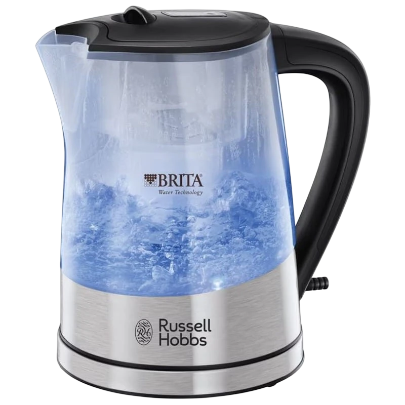 Russell Hobbs Purity avec filtre Brita Noir/Acier/Transparent 2200W 1 L Bouilloire