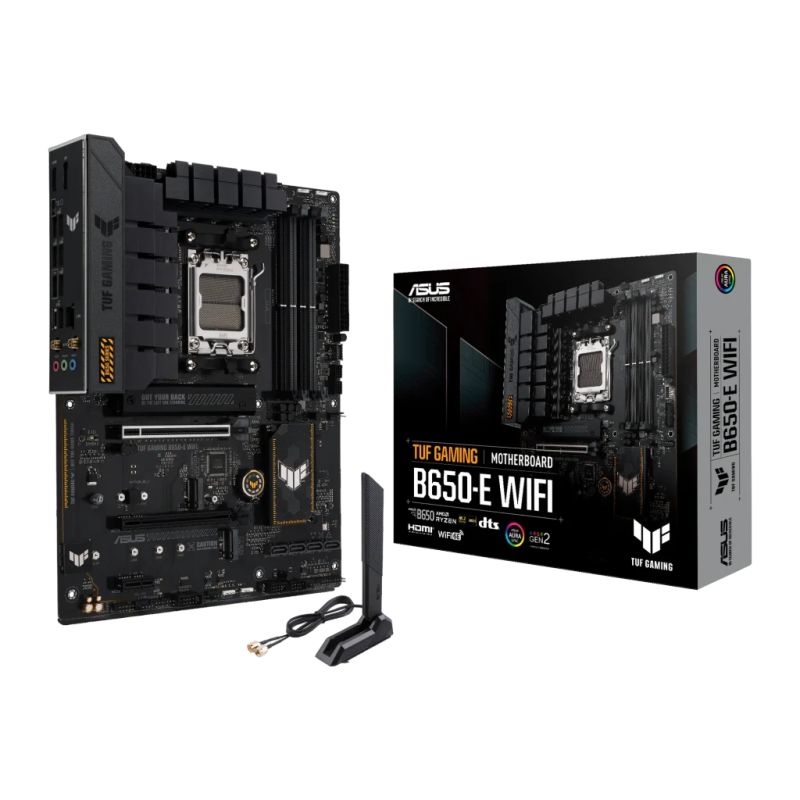 ASUS TUF Gaming B650-E WiFi AMD B650 AM5 DDR5 ATX WiFi 6E 2,5G Ethernet 3 emplacements M.2 Carte mère