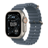 Apple Watch Ultra 3 GPS + Cellular 49mm Titane Naturel bracelet Ocean Bleu Nautique