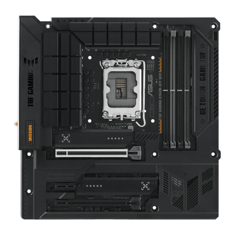 ASUS TUF Gaming B760M-BTF WiFi Intel B760 LGA1700 DDR5 mATX 3 emplacements M.2 Carte mère