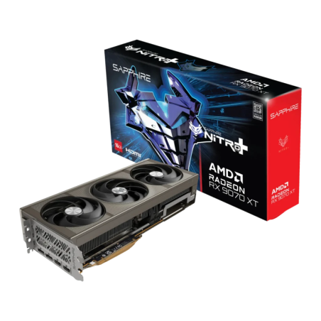 Sapphire Nitro+ Radeon RX 9070 XT OC 16GB GDDR6 3 ventilateurs 2 DisplayPort Carte graphique