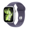 Apple Watch Series 11 GPS + Cellular 42mm Argent bracelet sport Violet S/M