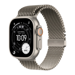 Apple Watch Ultra 3 GPS + Cellular 49mm Titane Naturel bracelet Milanese Loop en titane taille L