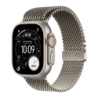 Apple Watch Ultra 3 GPS + Cellular 49mm Titane Naturel bracelet Milanese Loop en titane taille L