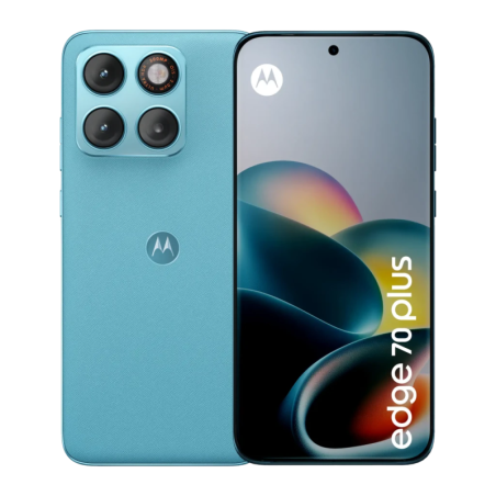 Motorola Edge 70 Plus 5G 8GB/256GB Bleu Pantone Milky 6,78 pouces AMOLED 144Hz 200MP 6500mAh 45W NFC
